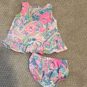 Lilly Pulitzer Diaper Cover Set
